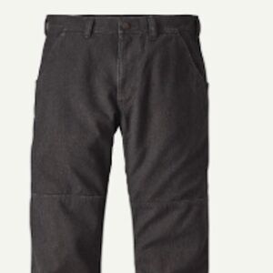 NWT Patagonia Men's Iron Forge Canvas Double Knee Work Pants - Ink Black - 33R